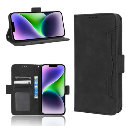 For iPhone 16 Pro Skin Feel Calf Texture Card Slots Leather Phone Case(Black) - iPhone 16 Pro Cases by buy2fix | Online Shopping UK | buy2fix