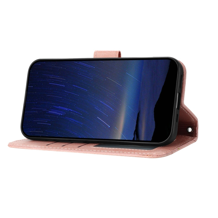 For iPhone 16 Oil Skin Zipper Wallet Leather Phone Case(Pink) by buy2fix