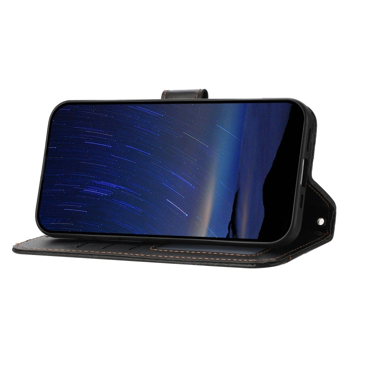 For iPhone 16 Oil Skin Zipper Wallet Leather Phone Case(Black) by buy2fix