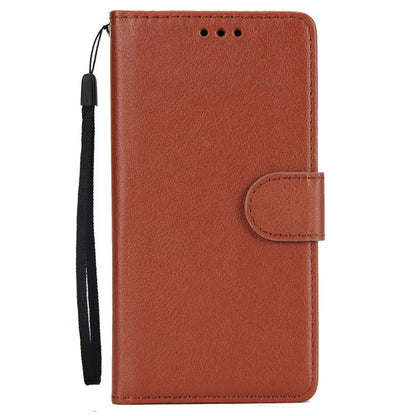 For iPhone 16e 3-Card Slots Multifunctional Leather Phone Case(Brown) - iPhone 16e Cases by buy2fix | Online Shopping UK | buy2fix