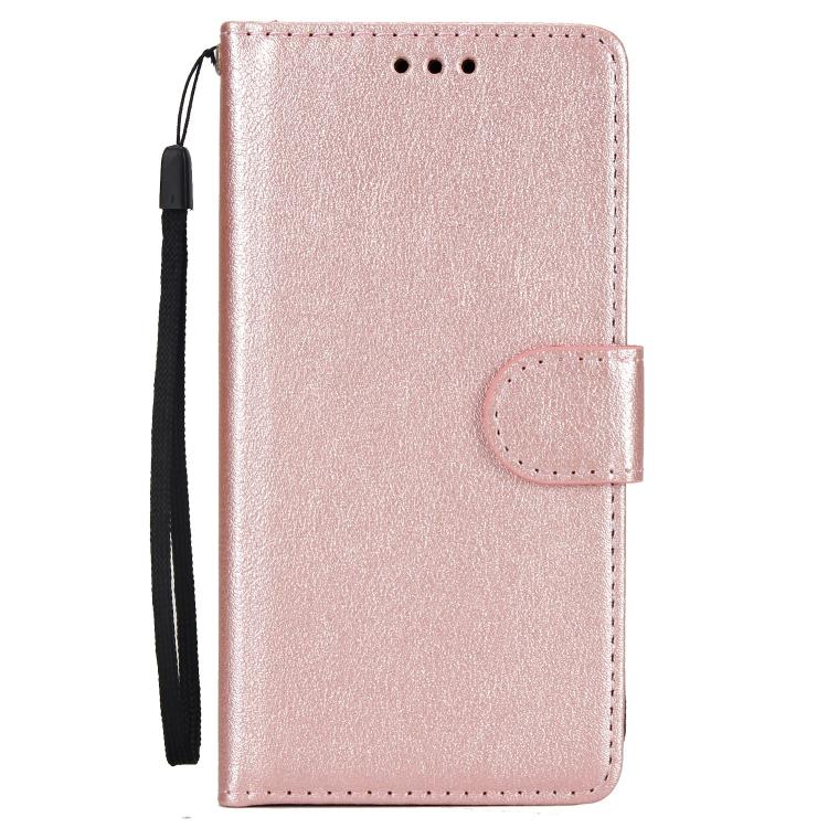 For iPhone 16e Multifunctional Horizontal Flip Leather Phone Case with Three Card Slots(Rose Gold) - iPhone 16e Cases by buy2fix | Online Shopping UK | buy2fix