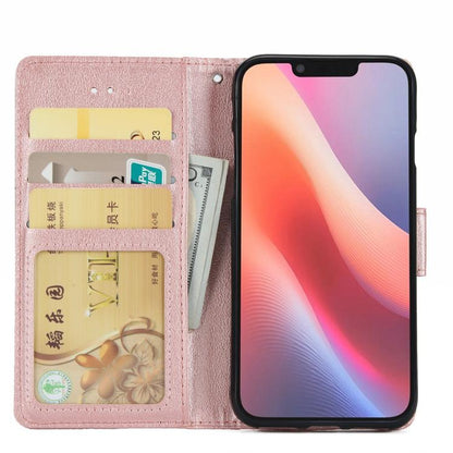 For iPhone 16e Multifunctional Horizontal Flip Leather Phone Case with Three Card Slots(Rose Gold) - iPhone 16e Cases by buy2fix | Online Shopping UK | buy2fix