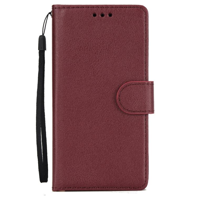 For iPhone 16e 3-Card Slots Multifunctional Leather Phone Case(Wine Red) - iPhone 16e Cases by buy2fix | Online Shopping UK | buy2fix