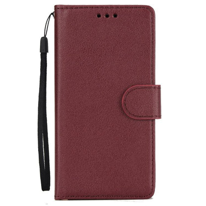 For iPhone 16e 3-Card Slots Multifunctional Leather Phone Case(Wine Red) - iPhone 16e Cases by buy2fix | Online Shopping UK | buy2fix