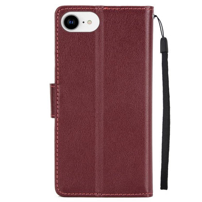 For iPhone 16e 3-Card Slots Multifunctional Leather Phone Case(Wine Red) - iPhone 16e Cases by buy2fix | Online Shopping UK | buy2fix