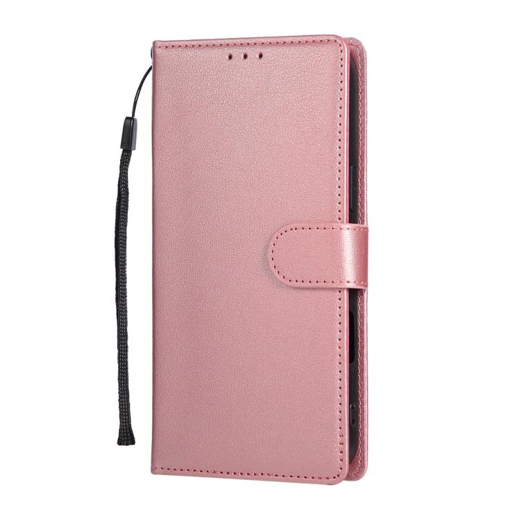 For iPhone Air 3-Card Slots Multifunctional Leather Phone Case(Rose Gold) - iPhone Air Cases by buy2fix | Online Shopping UK | buy2fix