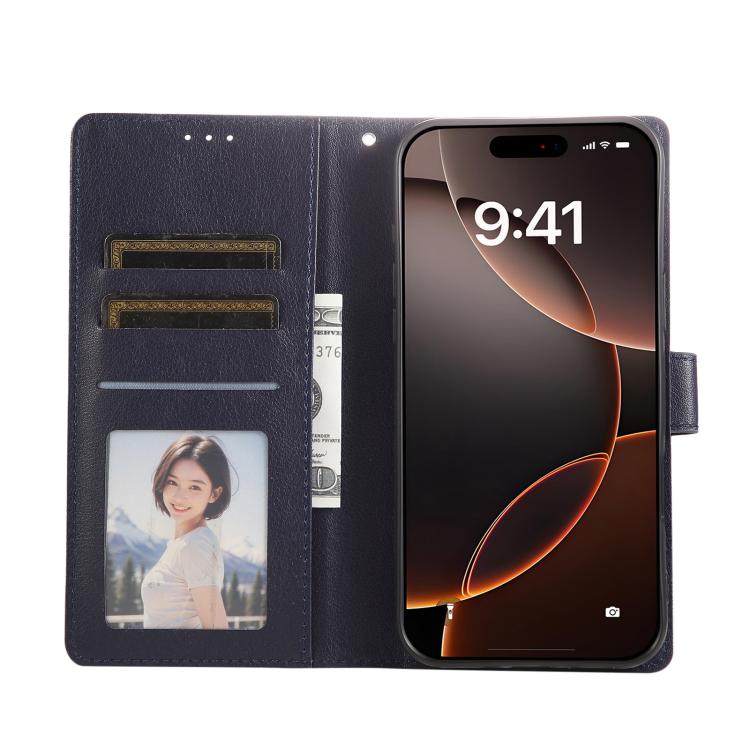 For iPhone Air 3-Card Slots Multifunctional Leather Phone Case(Blue) - iPhone Air Cases by buy2fix | Online Shopping UK | buy2fix