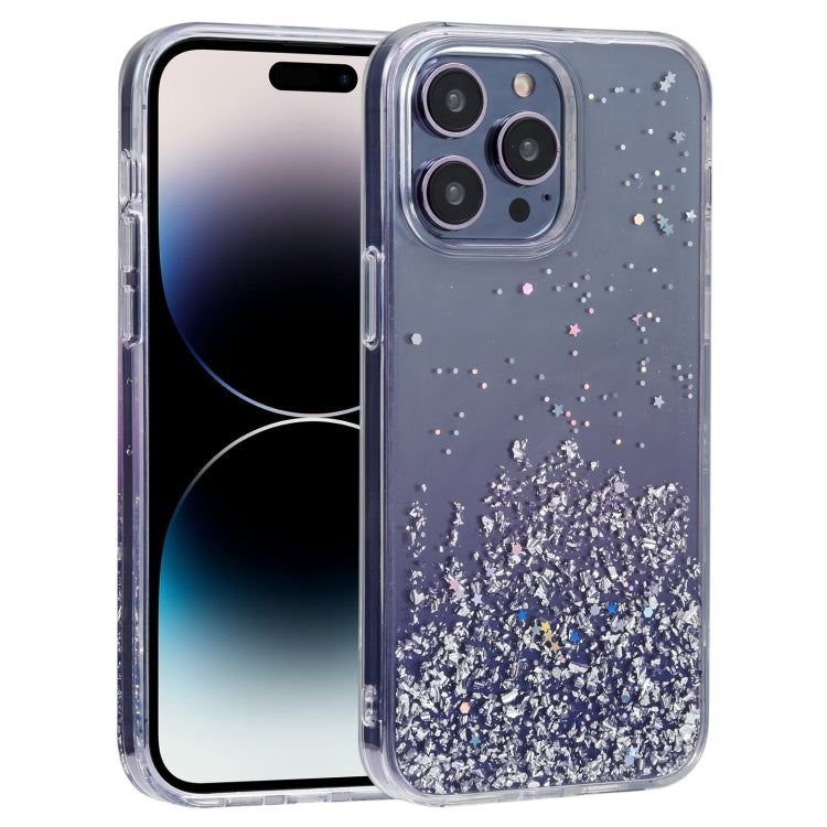 For iPhone 15 Pro DFANS DESIGN Golden Diamond TPU+PC Phone Case(Purple) - iPhone 15 Pro Cases by DFANS DESIGN | Online Shopping UK | buy2fix