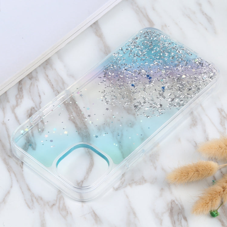 For iPhone 15 DFANS DESIGN Golden Diamond TPU+PC Phone Case(Blue) - iPhone 15 Cases by DFANS DESIGN | Online Shopping UK | buy2fix