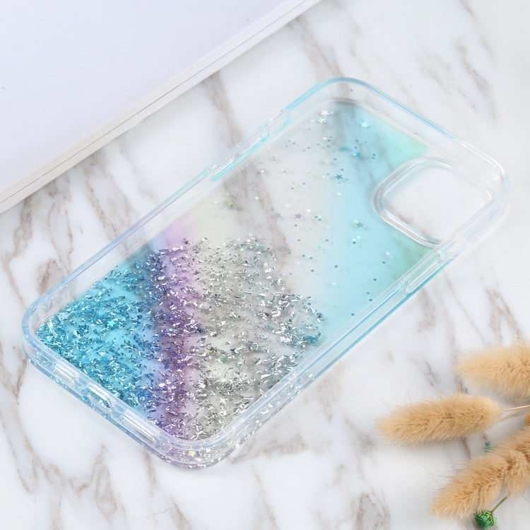 For iPhone 15 DFANS DESIGN Golden Diamond TPU+PC Phone Case(Blue) - iPhone 15 Cases by DFANS DESIGN | Online Shopping UK | buy2fix