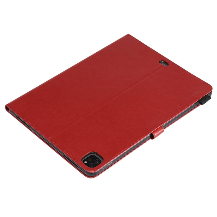 For iPad Pro 12.9 (2020) & (2018) Cat Bee Embossing Pattern Horizontal Flip Leather Tablet Case with Holder & Card Slots & Wallet & Pen Slot(Red) - iPad Pro 12.9 (2020) Cases by buy2fix | Online Shopping UK | buy2fix