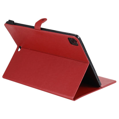 For iPad Pro 12.9 (2020) & (2018) Cat Bee Embossing Pattern Horizontal Flip Leather Tablet Case with Holder & Card Slots & Wallet & Pen Slot(Red) - iPad Pro 12.9 (2020) Cases by buy2fix | Online Shopping UK | buy2fix