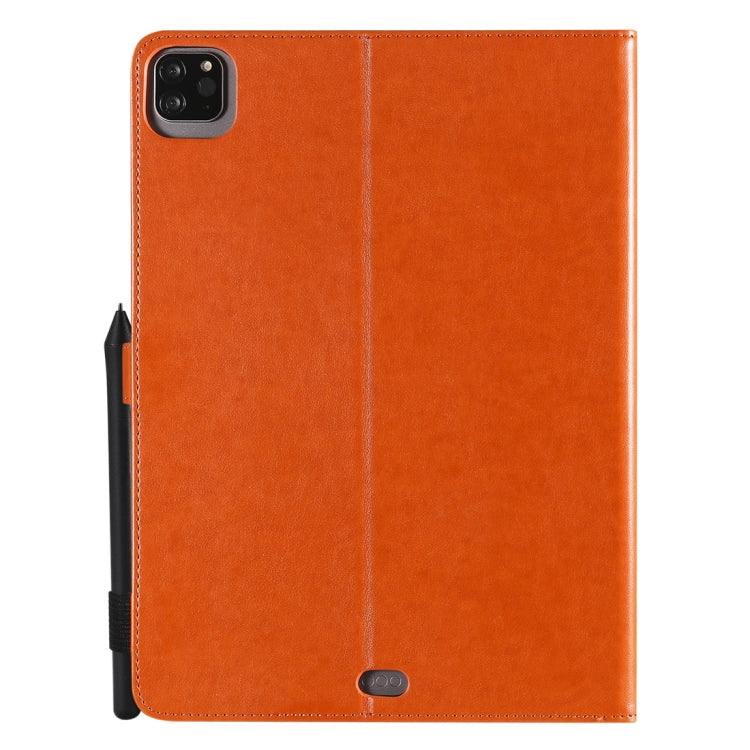 For iPad Pro 11 (2020) & (2018) Cat Bee Embossing Pattern Horizontal Flip Leather Tablet Case with Holder & Card Slots & Wallet & Pen Slot & Wake-up / Sleep Function(Orange) - iPad Pro 11 (2020) Cases by buy2fix | Online Shopping UK | buy2fix