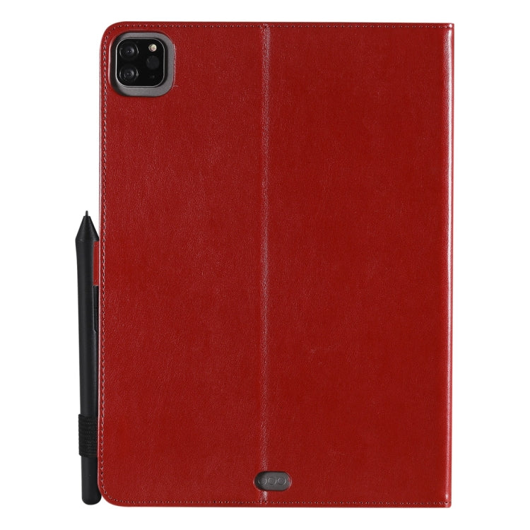 For iPad Pro 11 (2020) & (2018) Cat Bee Embossing Pattern Horizontal Flip Leather Tablet Case with Holder & Card Slots & Wallet & Pen Slot & Wake-up / Sleep Function(Red) - iPad Pro 11 (2020) Cases by buy2fix | Online Shopping UK | buy2fix