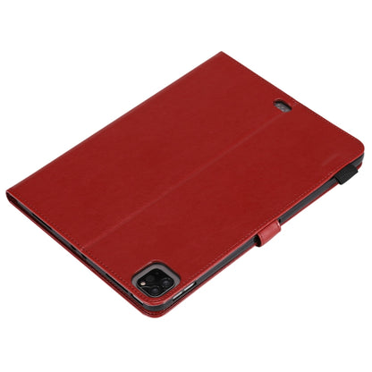 For iPad Pro 11 (2020) & (2018) Cat Bee Embossing Pattern Horizontal Flip Leather Tablet Case with Holder & Card Slots & Wallet & Pen Slot & Wake-up / Sleep Function(Red) - iPad Pro 11 (2020) Cases by buy2fix | Online Shopping UK | buy2fix