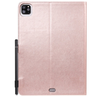 For iPad Pro 11 (2020) & (2018) Cat Bee Embossing Pattern Horizontal Flip Leather Tablet Case with Holder & Card Slots & Wallet & Pen Slot & Wake-up / Sleep Function(Rose Gold) - iPad Pro 11 (2020) Cases by buy2fix | Online Shopping UK | buy2fix