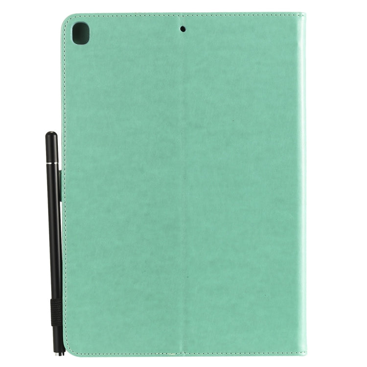 For iPad 10.2 / Air (2019) / Pro 10.5 Cat Bee Embossing Pattern Horizontal Flip Leather Case with Holder & Card Slots & Wallet & Pen Slot & Wake-up / Sleep Function(Green) - iPad 10.2 Cases by buy2fix | Online Shopping UK | buy2fix