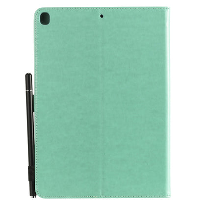 For iPad 10.2 / Air (2019) / Pro 10.5 Cat Bee Embossing Pattern Horizontal Flip Leather Case with Holder & Card Slots & Wallet & Pen Slot & Wake-up / Sleep Function(Green) - iPad 10.2 Cases by buy2fix | Online Shopping UK | buy2fix