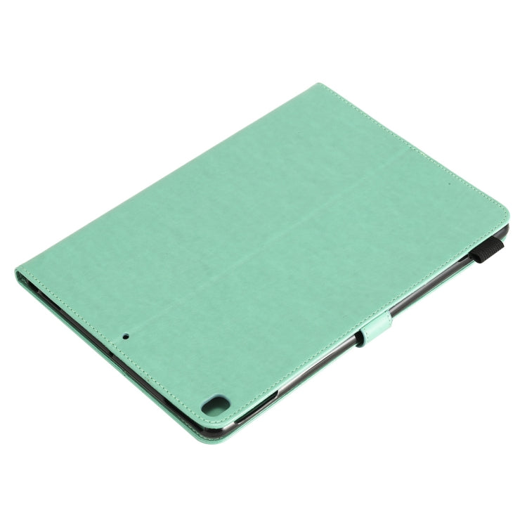 For iPad 10.2 / Air (2019) / Pro 10.5 Cat Bee Embossing Pattern Horizontal Flip Leather Case with Holder & Card Slots & Wallet & Pen Slot & Wake-up / Sleep Function(Green) - iPad 10.2 Cases by buy2fix | Online Shopping UK | buy2fix