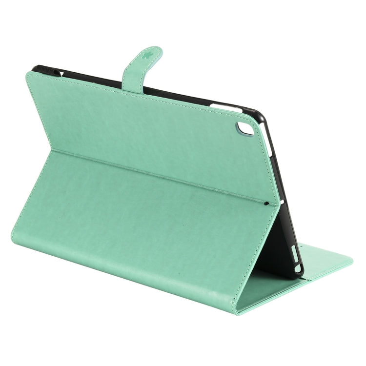 For iPad 10.2 / Air (2019) / Pro 10.5 Cat Bee Embossing Pattern Horizontal Flip Leather Case with Holder & Card Slots & Wallet & Pen Slot & Wake-up / Sleep Function(Green) - iPad 10.2 Cases by buy2fix | Online Shopping UK | buy2fix