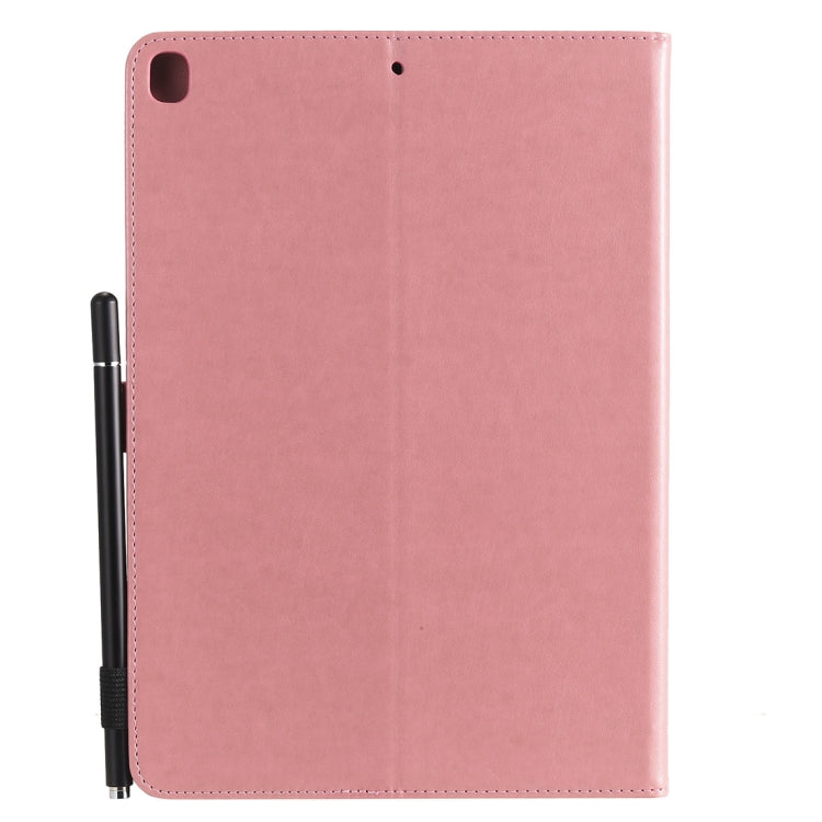 For iPad 10.2 / Air (2019) / Pro 10.5 Cat Bee Embossing Pattern Horizontal Flip Leather Case with Holder & Card Slots & Wallet & Pen Slot & Wake-up / Sleep Function(Pink) - iPad 10.2 Cases by buy2fix | Online Shopping UK | buy2fix
