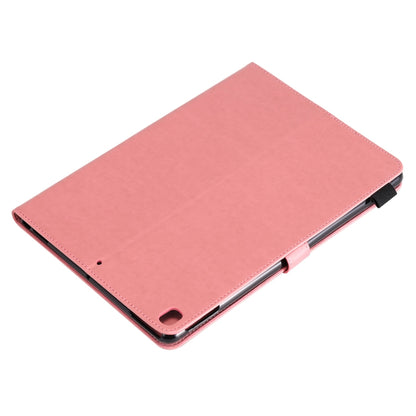 For iPad 10.2 / Air (2019) / Pro 10.5 Cat Bee Embossing Pattern Horizontal Flip Leather Case with Holder & Card Slots & Wallet & Pen Slot & Wake-up / Sleep Function(Pink) - iPad 10.2 Cases by buy2fix | Online Shopping UK | buy2fix