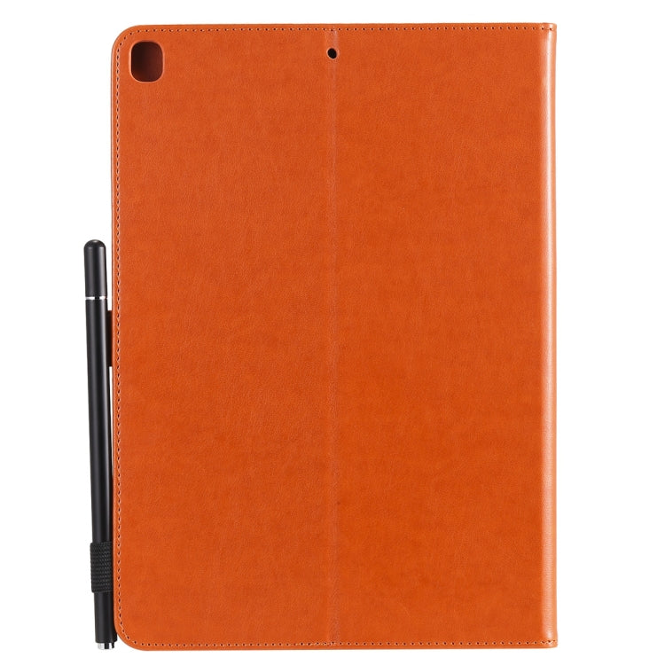 For iPad 10.2 / Air (2019) / Pro 10.5 Cat Bee Embossing Pattern Horizontal Flip Leather Case with Holder & Card Slots & Wallet & Pen Slot & Wake-up / Sleep Function(Orange) - iPad 10.2 Cases by buy2fix | Online Shopping UK | buy2fix