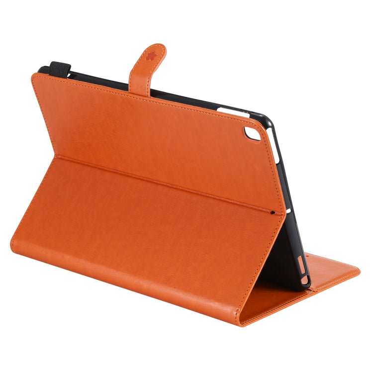 For iPad 10.2 / Air (2019) / Pro 10.5 Cat Bee Embossing Pattern Horizontal Flip Leather Case with Holder & Card Slots & Wallet & Pen Slot & Wake-up / Sleep Function(Orange) - iPad 10.2 Cases by buy2fix | Online Shopping UK | buy2fix