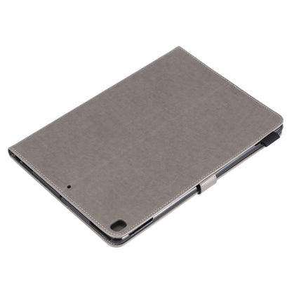For iPad 10.2 / Air (2019) / Pro 10.5 Cat Bee Embossing Pattern Horizontal Flip Leather Case with Holder & Card Slots & Wallet & Pen Slot & Wake-up / Sleep Function(Grey) - iPad 10.2 Cases by buy2fix | Online Shopping UK | buy2fix