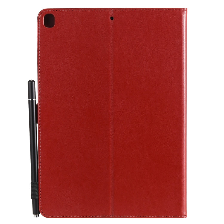 For iPad 10.2 / Air (2019) / Pro 10.5 Cat Bee Embossing Pattern Horizontal Flip Leather Case with Holder & Card Slots & Wallet & Pen Slot & Wake-up / Sleep Function(Red) - iPad 10.2 Cases by buy2fix | Online Shopping UK | buy2fix