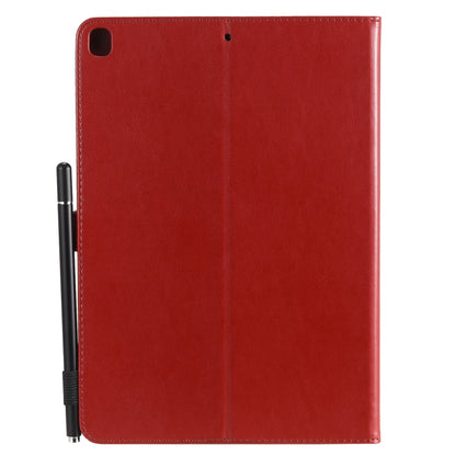 For iPad 10.2 / Air (2019) / Pro 10.5 Cat Bee Embossing Pattern Horizontal Flip Leather Case with Holder & Card Slots & Wallet & Pen Slot & Wake-up / Sleep Function(Red) - iPad 10.2 Cases by buy2fix | Online Shopping UK | buy2fix