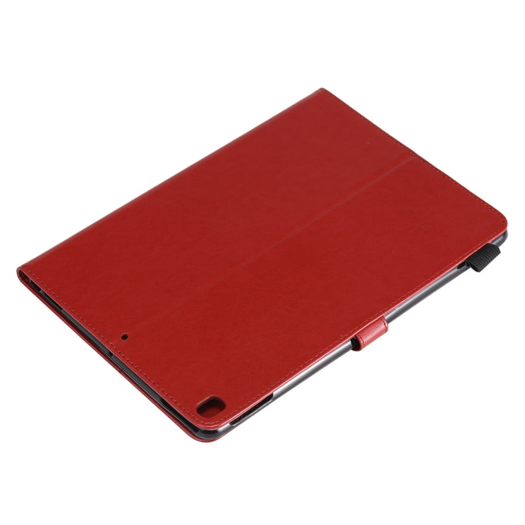 For iPad 10.2 / Air (2019) / Pro 10.5 Cat Bee Embossing Pattern Horizontal Flip Leather Case with Holder & Card Slots & Wallet & Pen Slot & Wake-up / Sleep Function(Red) - iPad 10.2 Cases by buy2fix | Online Shopping UK | buy2fix