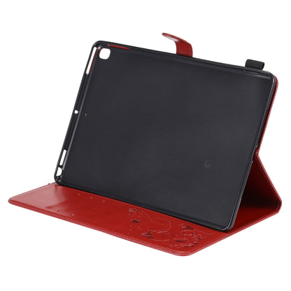 For iPad 10.2 / Air (2019) / Pro 10.5 Cat Bee Embossing Pattern Horizontal Flip Leather Case with Holder & Card Slots & Wallet & Pen Slot & Wake-up / Sleep Function(Red) - iPad 10.2 Cases by buy2fix | Online Shopping UK | buy2fix