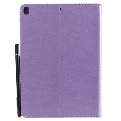 For iPad 10.2 / Air (2019) / Pro 10.5 Cat Bee Embossing Pattern Horizontal Flip Leather Case with Holder & Card Slots & Wallet & Pen Slot & Wake-up / Sleep Function(Purple) - iPad 10.2 Cases by buy2fix | Online Shopping UK | buy2fix