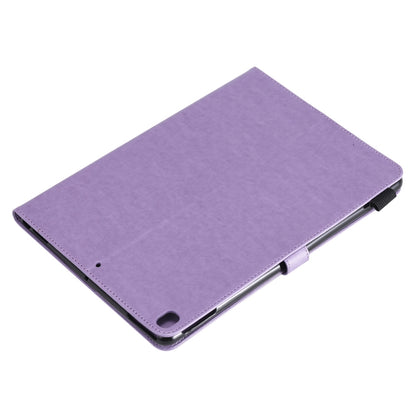 For iPad 10.2 / Air (2019) / Pro 10.5 Cat Bee Embossing Pattern Horizontal Flip Leather Case with Holder & Card Slots & Wallet & Pen Slot & Wake-up / Sleep Function(Purple) - iPad 10.2 Cases by buy2fix | Online Shopping UK | buy2fix