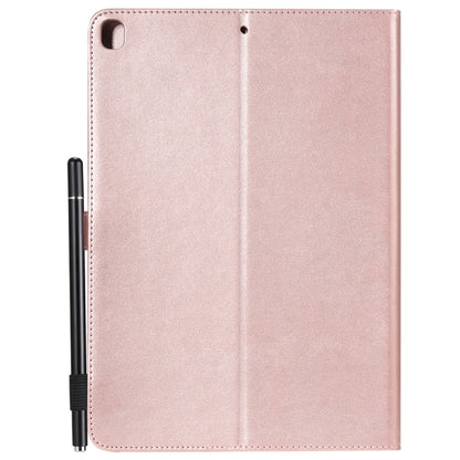 For iPad 10.2 / Air (2019) / Pro 10.5 Cat Bee Embossing Pattern Horizontal Flip Leather Case with Holder & Card Slots & Wallet & Pen Slot & Wake-up / Sleep Function(Rose Gold) - iPad 10.2 Cases by buy2fix | Online Shopping UK | buy2fix
