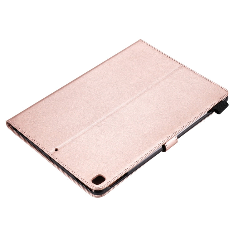 For iPad 10.2 / Air (2019) / Pro 10.5 Cat Bee Embossing Pattern Horizontal Flip Leather Case with Holder & Card Slots & Wallet & Pen Slot & Wake-up / Sleep Function(Rose Gold) - iPad 10.2 Cases by buy2fix | Online Shopping UK | buy2fix
