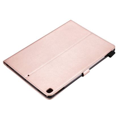 For iPad 10.2 / Air (2019) / Pro 10.5 Cat Bee Embossing Pattern Horizontal Flip Leather Case with Holder & Card Slots & Wallet & Pen Slot & Wake-up / Sleep Function(Rose Gold) - iPad 10.2 Cases by buy2fix | Online Shopping UK | buy2fix