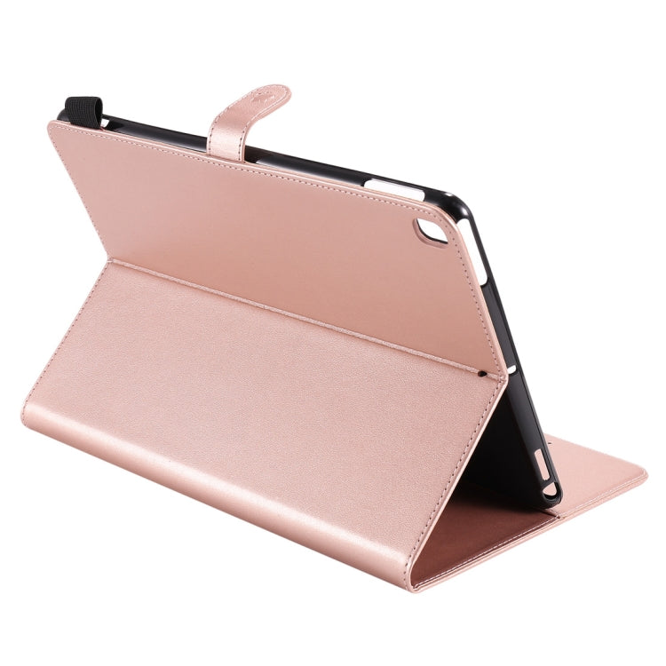 For iPad 10.2 / Air (2019) / Pro 10.5 Cat Bee Embossing Pattern Horizontal Flip Leather Case with Holder & Card Slots & Wallet & Pen Slot & Wake-up / Sleep Function(Rose Gold) - iPad 10.2 Cases by buy2fix | Online Shopping UK | buy2fix