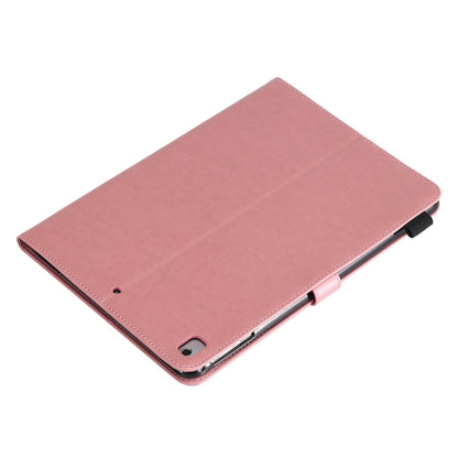 For iPad Air 2 / Air / 9.7 (2018) & (2017) Cat Bee Embossing Pattern Horizontal Flip Leather Case with Holder & Card Slots & Wallet & Pen Slot & Wake-up / Sleep Function(Pink) - iPad 9.7 (2018) & (2017) Cases by buy2fix | Online Shopping UK | buy2fix