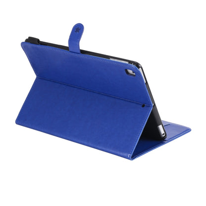 For iPad Air 2 / Air / 9.7 (2018) & (2017) Cat Bee Embossing Pattern Horizontal Flip Leather Case with Holder & Card Slots & Wallet & Pen Slot & Wake-up / Sleep Function(Blue) - iPad 9.7 (2018) & (2017) Cases by buy2fix | Online Shopping UK | buy2fix