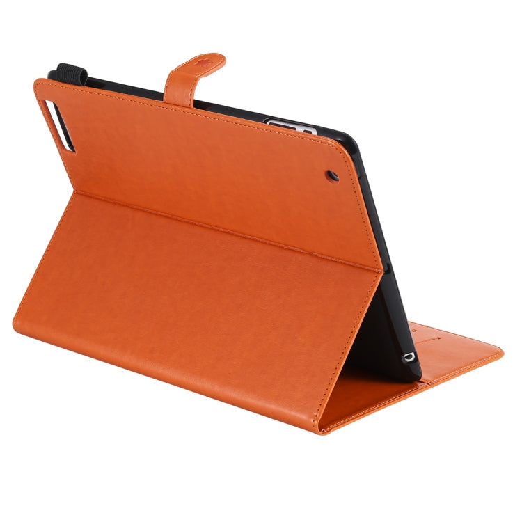 For iPad 4 / 3 / 2 Cat Bee Embossing Pattern Horizontal Flip Leather Case with Holder & Card Slots & Wallet & Pen Slot & Wake-up / Sleep Function(Orange) - iPad 4 & 3 & 2 Cases by buy2fix | Online Shopping UK | buy2fix