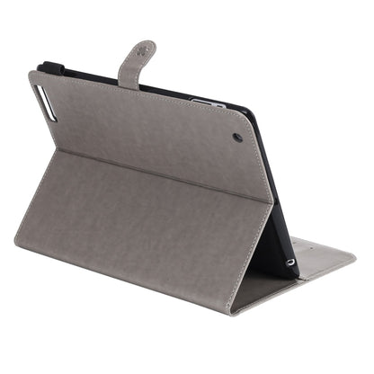 For iPad 4 / 3 / 2 Cat Bee Embossing Pattern Horizontal Flip Leather Case with Holder & Card Slots & Wallet & Pen Slot & Wake-up / Sleep Function(Grey) - iPad 4 & 3 & 2 Cases by buy2fix | Online Shopping UK | buy2fix