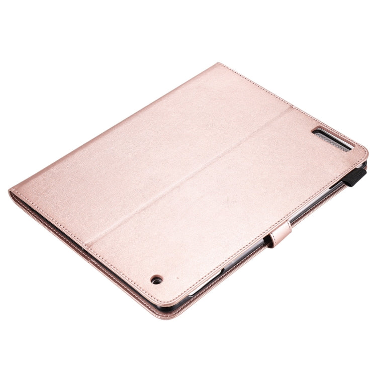 For iPad 4 / 3 / 2 Cat Bee Embossing Pattern Horizontal Flip Leather Case with Holder & Card Slots & Wallet & Pen Slot & Wake-up / Sleep Function(Rose Gold) - iPad 4 & 3 & 2 Cases by buy2fix | Online Shopping UK | buy2fix