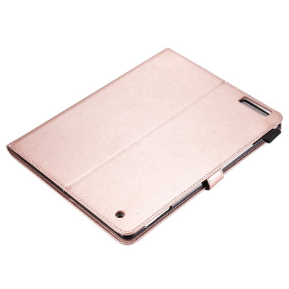 For iPad 4 / 3 / 2 Cat Bee Embossing Pattern Horizontal Flip Leather Case with Holder & Card Slots & Wallet & Pen Slot & Wake-up / Sleep Function(Rose Gold) - iPad 4 & 3 & 2 Cases by buy2fix | Online Shopping UK | buy2fix