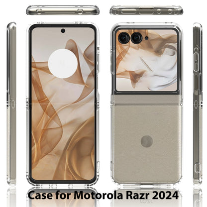 For Motorola Razr 50 / Razr 2024 Scratchproof Acrylic TPU Phone Case(Transparent) - Motorola Cases by buy2fix | Online Shopping UK | buy2fix