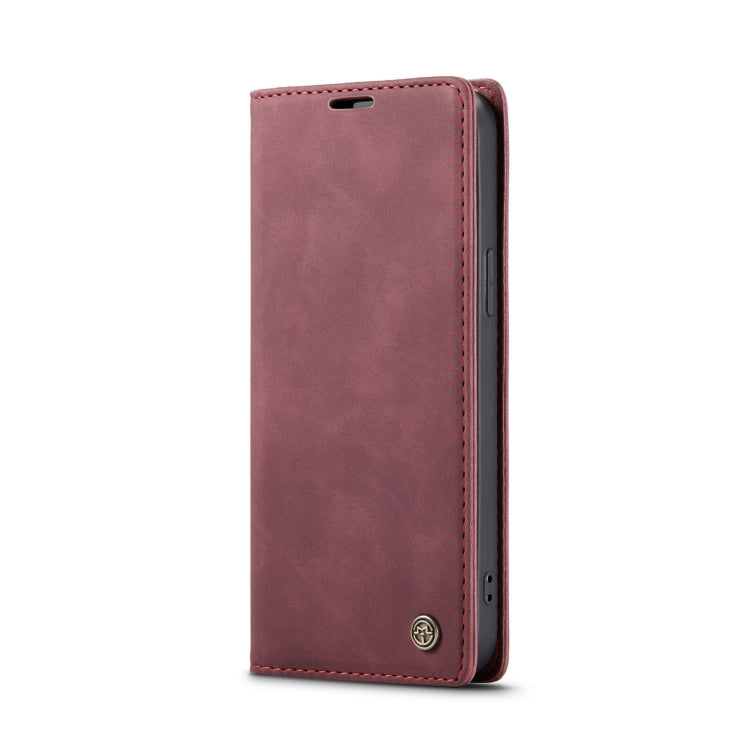 For iPhone 15 CaseMe 013 Multifunctional Horizontal Flip Leather Phone Case(Wine Red) by CaseMe