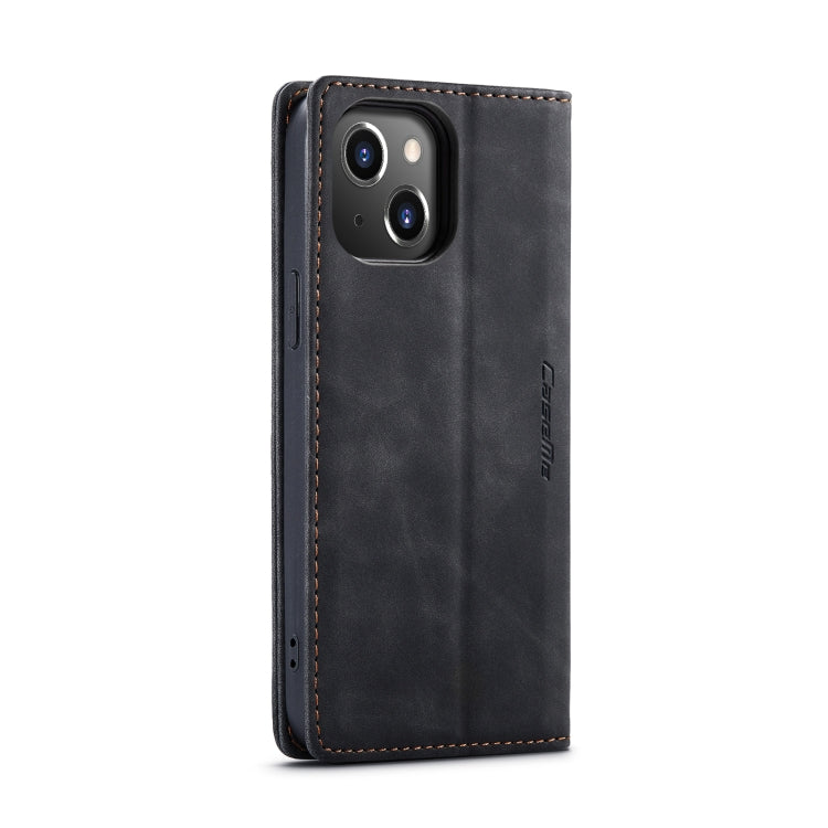 For iPhone 15 CaseMe 013 Multifunctional Horizontal Flip Leather Phone Case(Black) by CaseMe