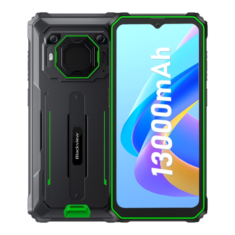 Blackview BV6200 Pro, 6GB+128GB, IP68/IP69K/MIL-STD-810H, 6.56 inch Android 13 MediaTek Helio P35 Octa Core, Network: 4G, OTG, NFC(Green) by Blackview
