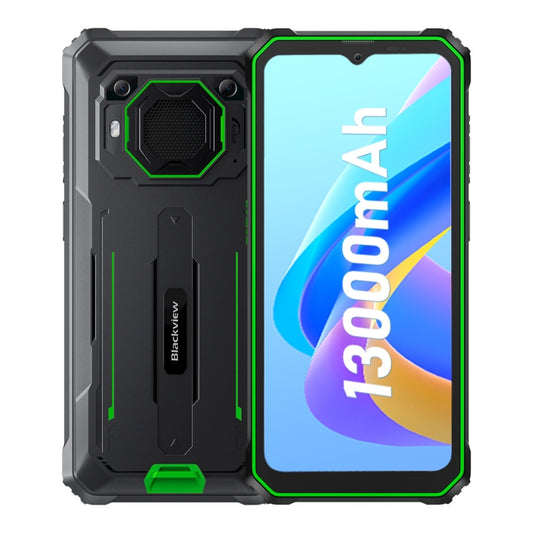 Blackview BV6200 Pro, 6GB+128GB, IP68/IP69K/MIL-STD-810H, 6.56 inch Android 13 MediaTek Helio P35 Octa Core, Network: 4G, OTG, NFC(Green) by Blackview